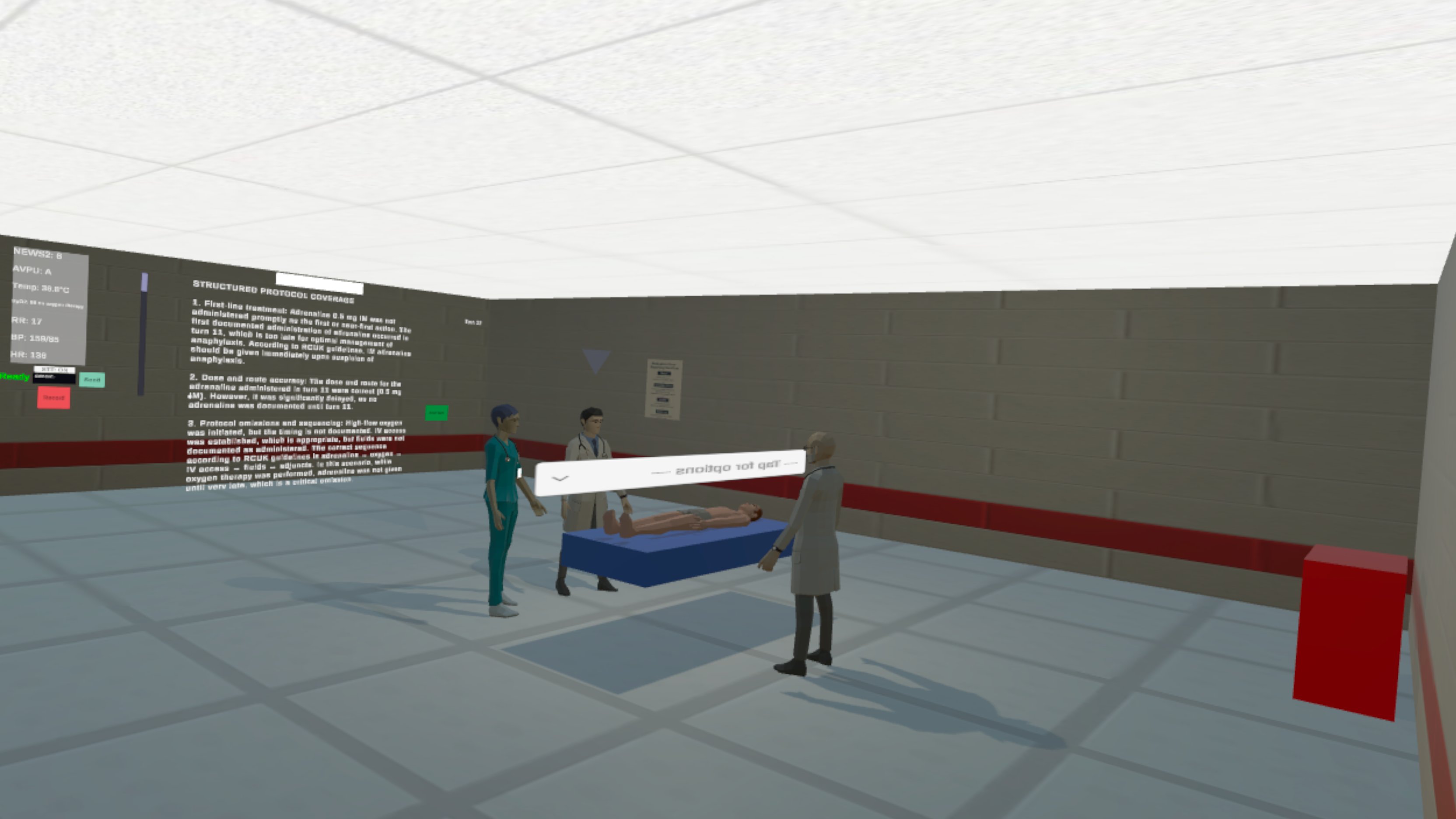 The version 1.1 headset online variant, showing free text and speech input alongside live protocol coverage feedback.